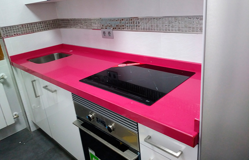 Encimera de cocina Equs Rose Bubble