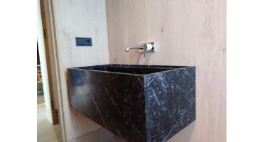 Lavabo de bao mrmol Negro Marquina